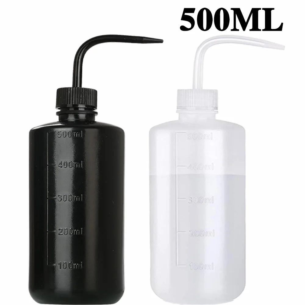 500/250ml Tattoo Wash Bottle 5 Colors Rinse Spray Bottle Economical Plastic Squeeze Clean Bottles for Medical Labs Tattoo Supply
