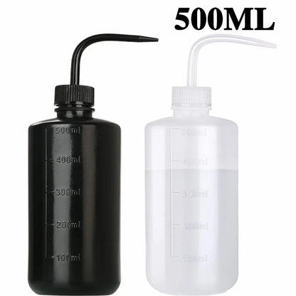 500/250ml Tattoo Wash Bottle 5 Colors Rinse Spray Bottle Economical Plastic Squeeze Clean Bottles for Medical Labs Tattoo Supply