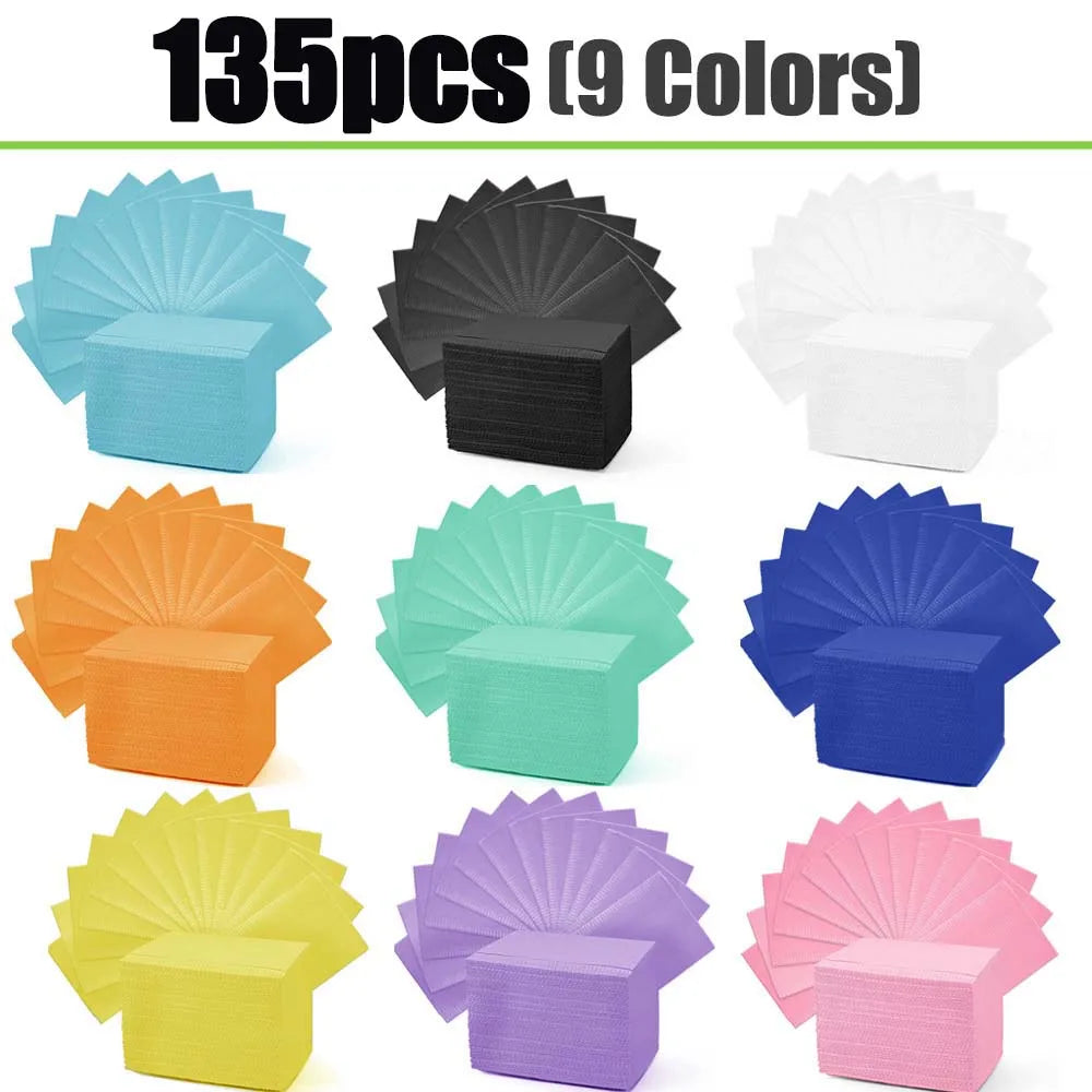Disposable Tattoo Bibs 3-Ply Waterproof Dental Bibs Sheet Tattoo Table Covers Clean Pad for Nail Salon Dental Clinic Tattoo Shop