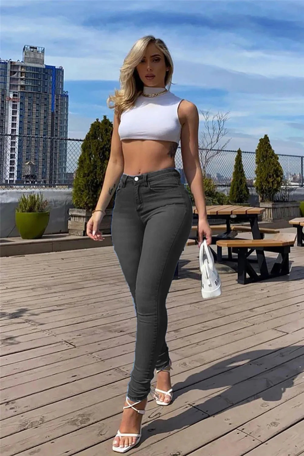 Stretch Jeans Large Size Jeans Women's High Waist Sexy Leggings