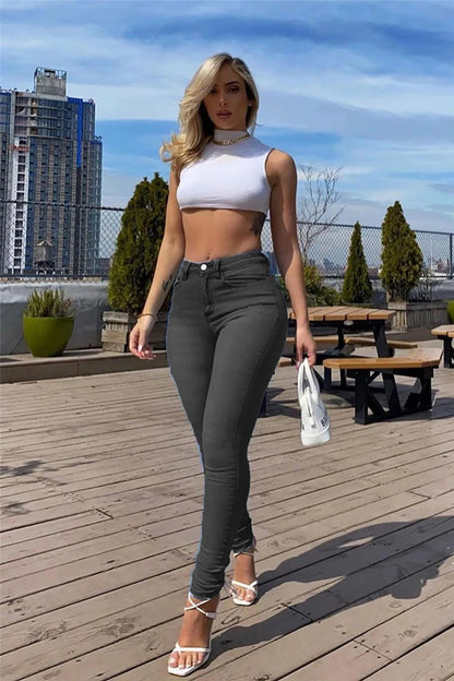 Stretch Jeans Large Size Jeans Women's High Waist Sexy Leggings
