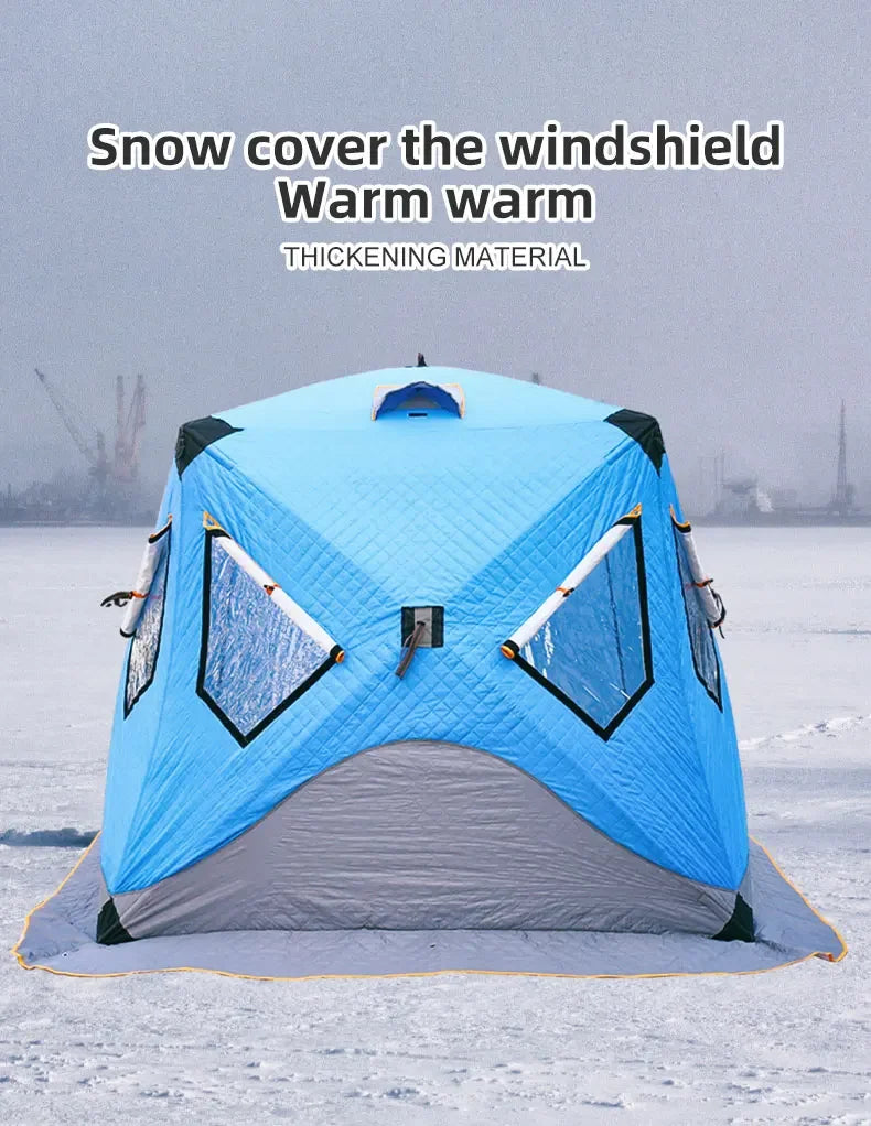 Customized Hot-selling High Heat Insulation Winter Outdoor Camping Carp Cube Large Portable Sauna Tent, Custom-made Warm
