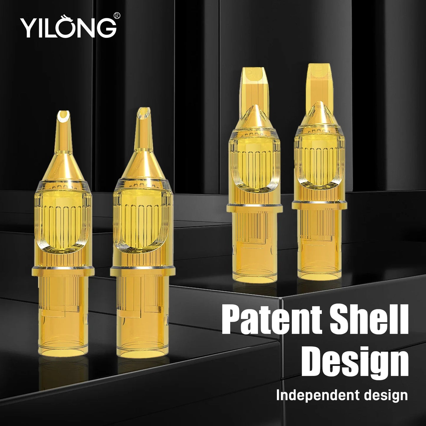 20pcs Yellow Dragonfly Tattoo Cartridge Needle 1 3 5 7 9 11 13 14 15 RL RM RS M1 For Tattoo Machine Pen Needle Accessories