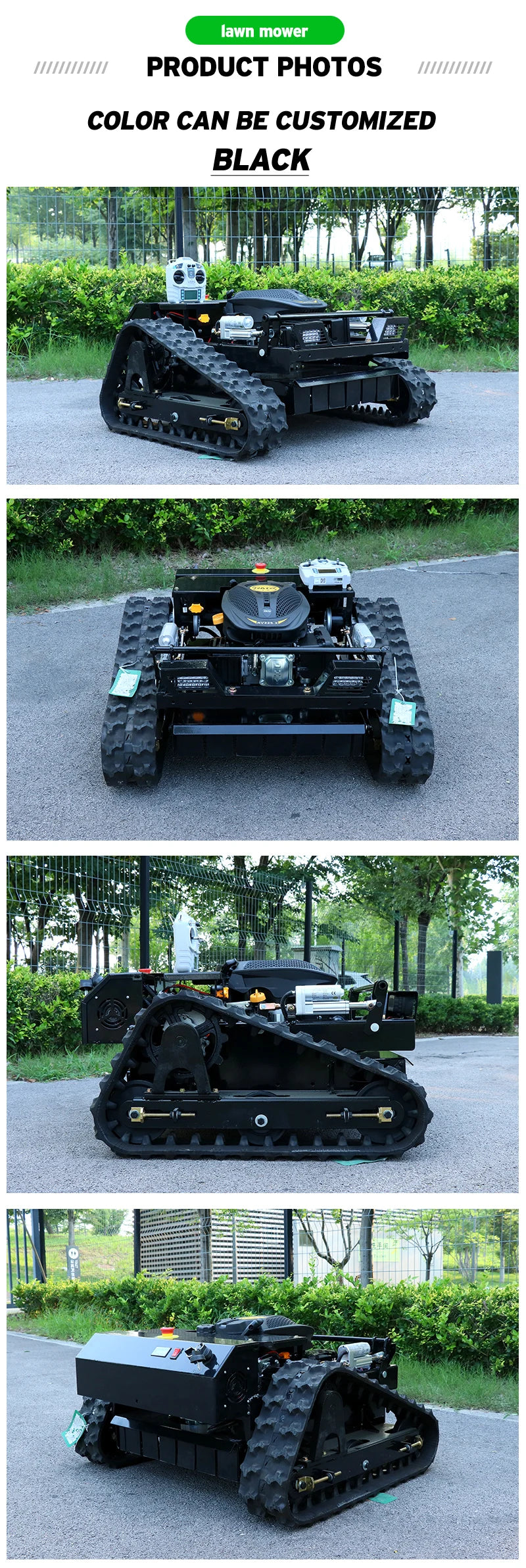 Robotiserad smart gräsklippare med GPS-navigation och trådlös funktion