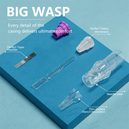 BIGWASP Cartridge Tattoo Needles 0.30mm 0.35mm Disposable Round Liner for Cartridge Tattoo Machine Pen Tattoo Supply 20 Pcs/Lot