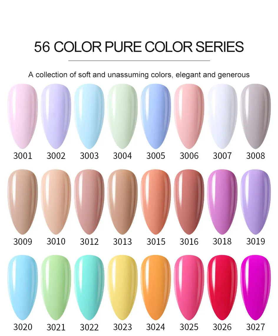 Clou Beaute Gel Nail Polish Neon Brown Royal Blue Red Green Pastal Nude Nail Art Varnishes Gel Lacquer Top Coat UV Gel Nail