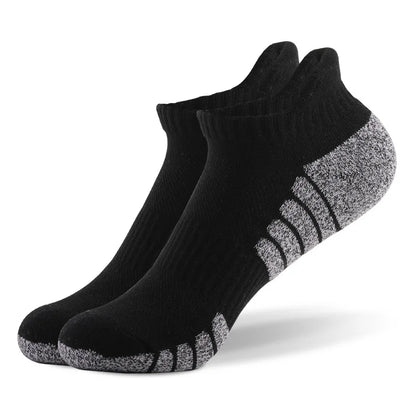6pairs thickened towel bottom running socks mesh boat socks non-slip breathable sports socks Low cut Men's socks Women's socks
