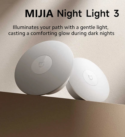Original NEW MiJia Night Light 3 With Dual Sensors for Light And Motion, Supports Both Motion-Sensing and Always-on Modes