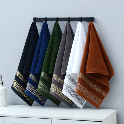 1/5/10pcs Black Cotton Towels Cover 34x74cm/70x140cm Embroidered Hotel Quality Bath Towel for Adults Christmas Gift Face Towels