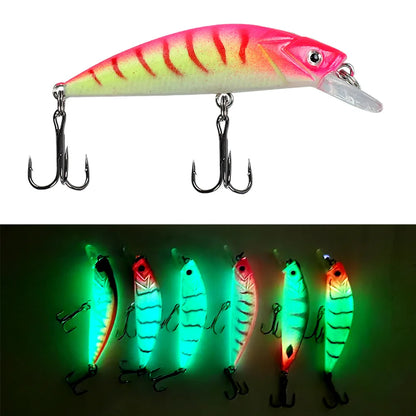 1pcs Sinking Spearhead Biomimetic Bait 5.5cm 6g Luminous Long Throw Sea Fishing Lures Freshwater Glowing Fishing Hard Baits