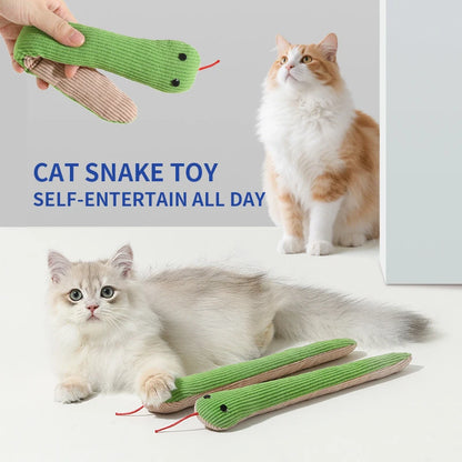 16.5 Inches Dog Toy Snake Interactive Toy Kitten Kick Toy Interactive Pet Toy for Indoor Cats Pet Supplies