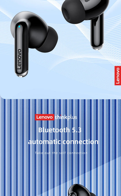 Lenovo GM2 PRO XT88 True Wireless Earbuds – Bluetooth 5.3 Dubbel Mikrofon Touch 4h Speltid Svettskyddad HiFi Bass CE/FCC Vit Svart