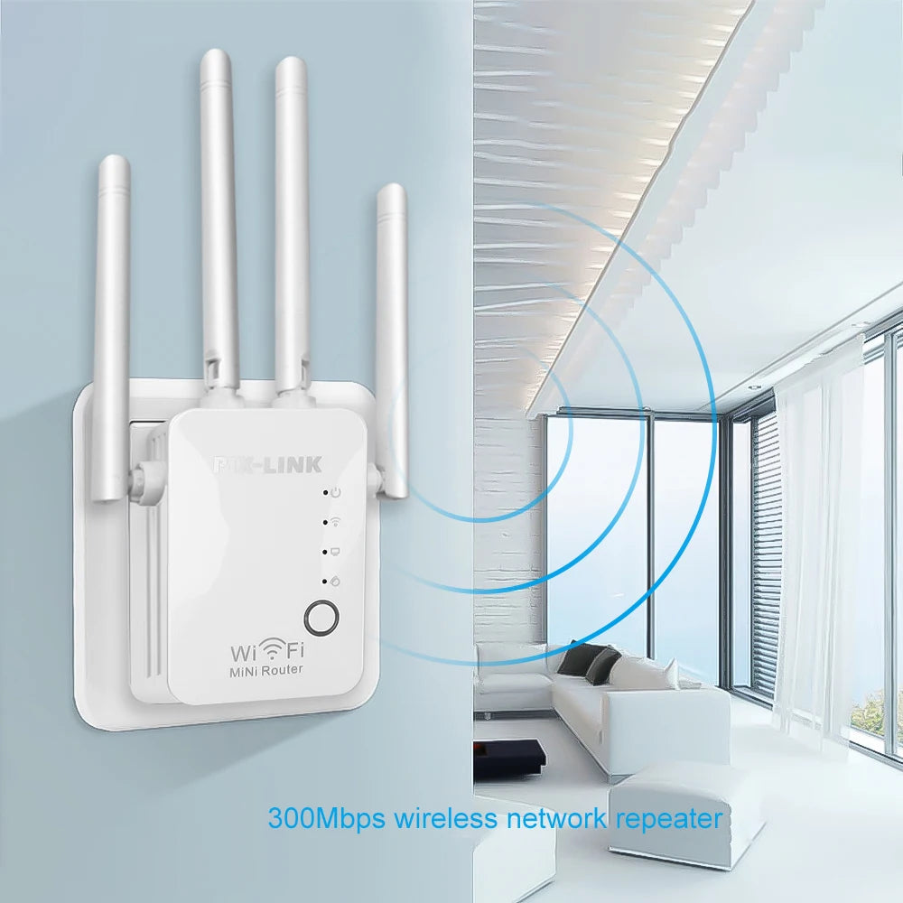 1200Mbps Wireless WiFi Repeater 5Ghz  Router WiFi Extender Amplifier 2.4G/5GHz Wi-Fi Signal Booster Long Range Network Receiver