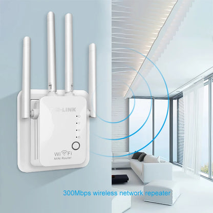 1200Mbps Wireless WiFi Repeater 5Ghz  Router WiFi Extender Amplifier 2.4G/5GHz Wi-Fi Signal Booster Long Range Network Receiver