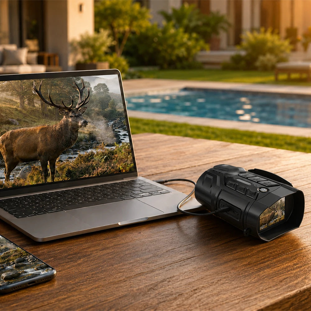 INSKAM digital nattkikare med 7-läges IR och 10× digital zoom
