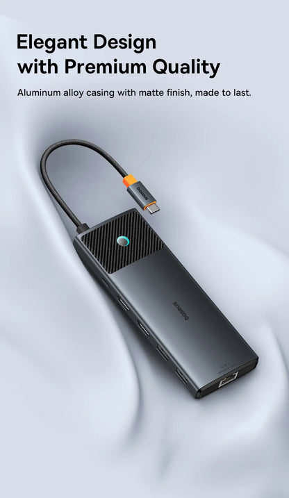 Baseus USB-C-hubb med HDMI, USB 3.2 och flera anslutningar