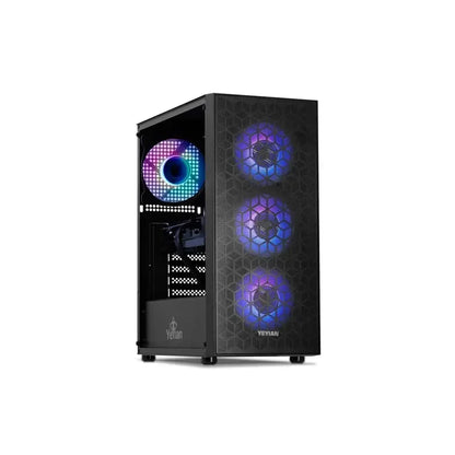 Aotesier Gaming PC Desktop INTEL Core E5-2650 CPU with RTX1050, 256G SSD, 16GB DDR4 3200 PC Gaming for all in One PC gamer Game