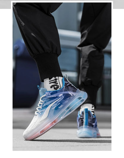 Men's Fashionable Basketball Shoes Air Cushioning Comfortable Non-Slip Breathable Shock-Absorbing Men's Outdoor Activities