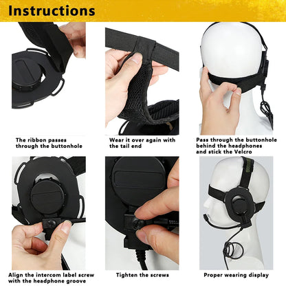 Tactical Communication Headphone Bowman Elite II Headset U94 PTT For Kenwood Baofeng UV-5R Radio Outdoor Hunting Accessories