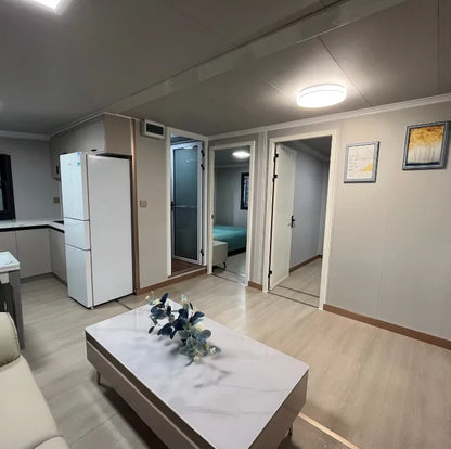 Expanderbart containerhus modulärt prefabricerat