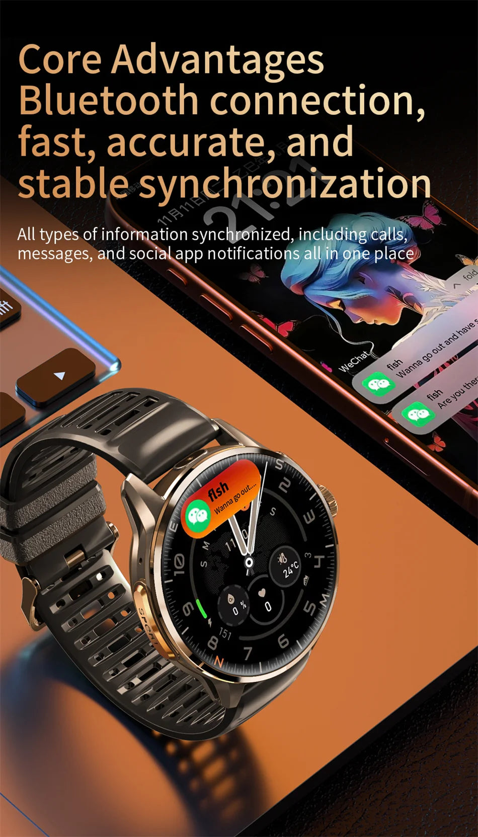 4G/3G Full Network Infrared Smart Watch 1.60 inch AMOLED Screen 800W Video Call  2100mAh Google Play WIFI GPS Compass Smartwatch