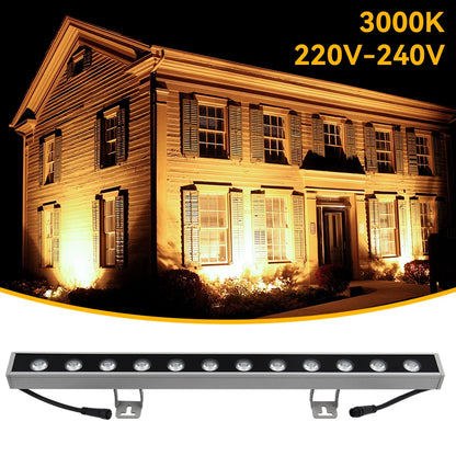 Vägg-Wash LED Utomhus – IP65, Varmvit 3000K, 12W, AC220V, Aluminium, 1/2/4-pack