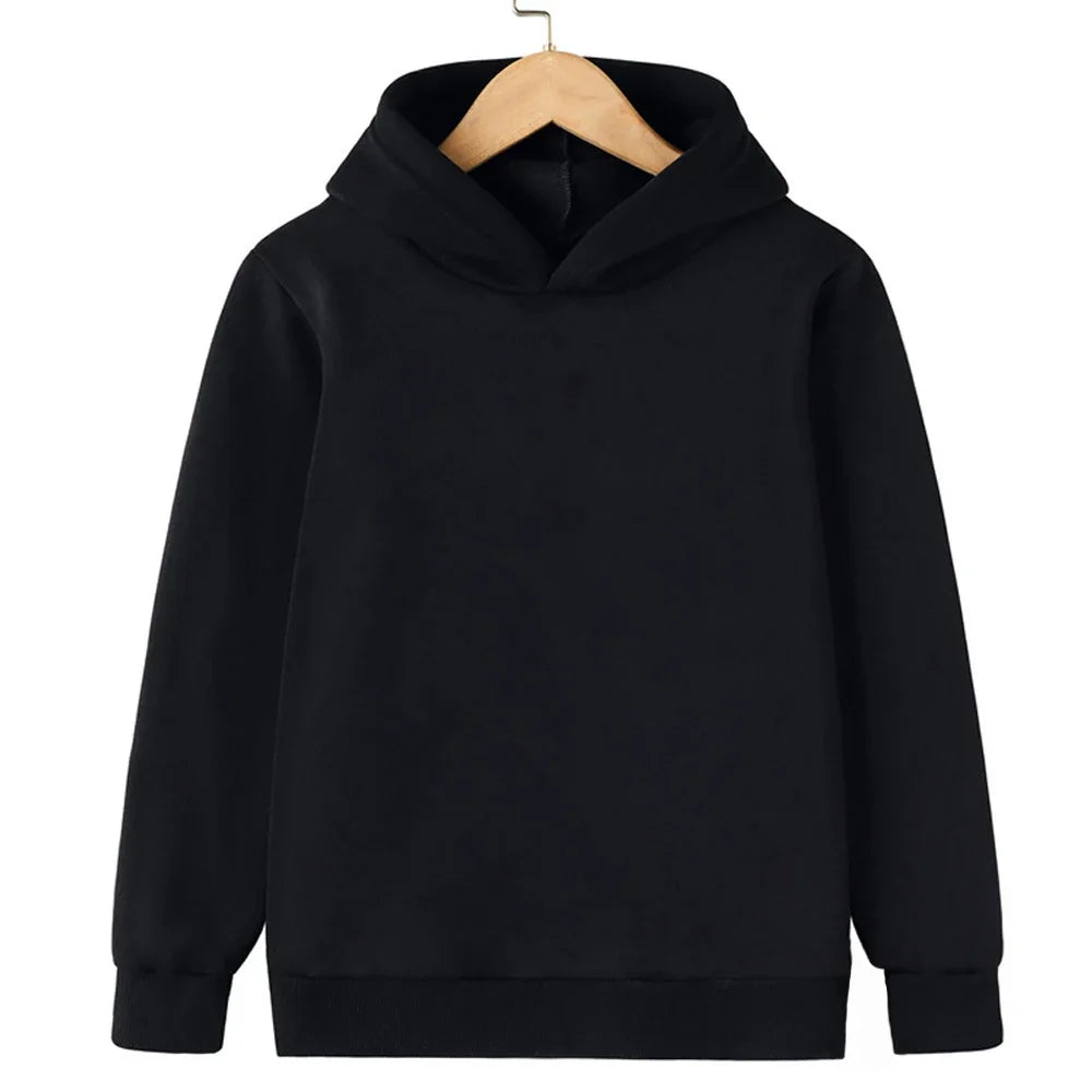 NEW Fashion Kids Boy Hoodies Hoodies 2025 Spring Autumn Girls Casual Hoodies Sweatshirt Kids Solid Color Hoodies Sweatshirt