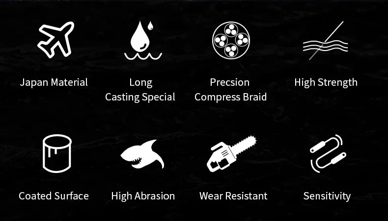 SOLOKING 300M PE Braided Fishing Line Super Strong Japanese Multifilament Sea Fishing Line 10LB-80LB Carp Line Trout Line