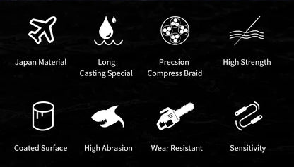 SOLOKING 300M PE Braided Fishing Line Super Strong Japanese Multifilament Sea Fishing Line 10LB-80LB Carp Line Trout Line