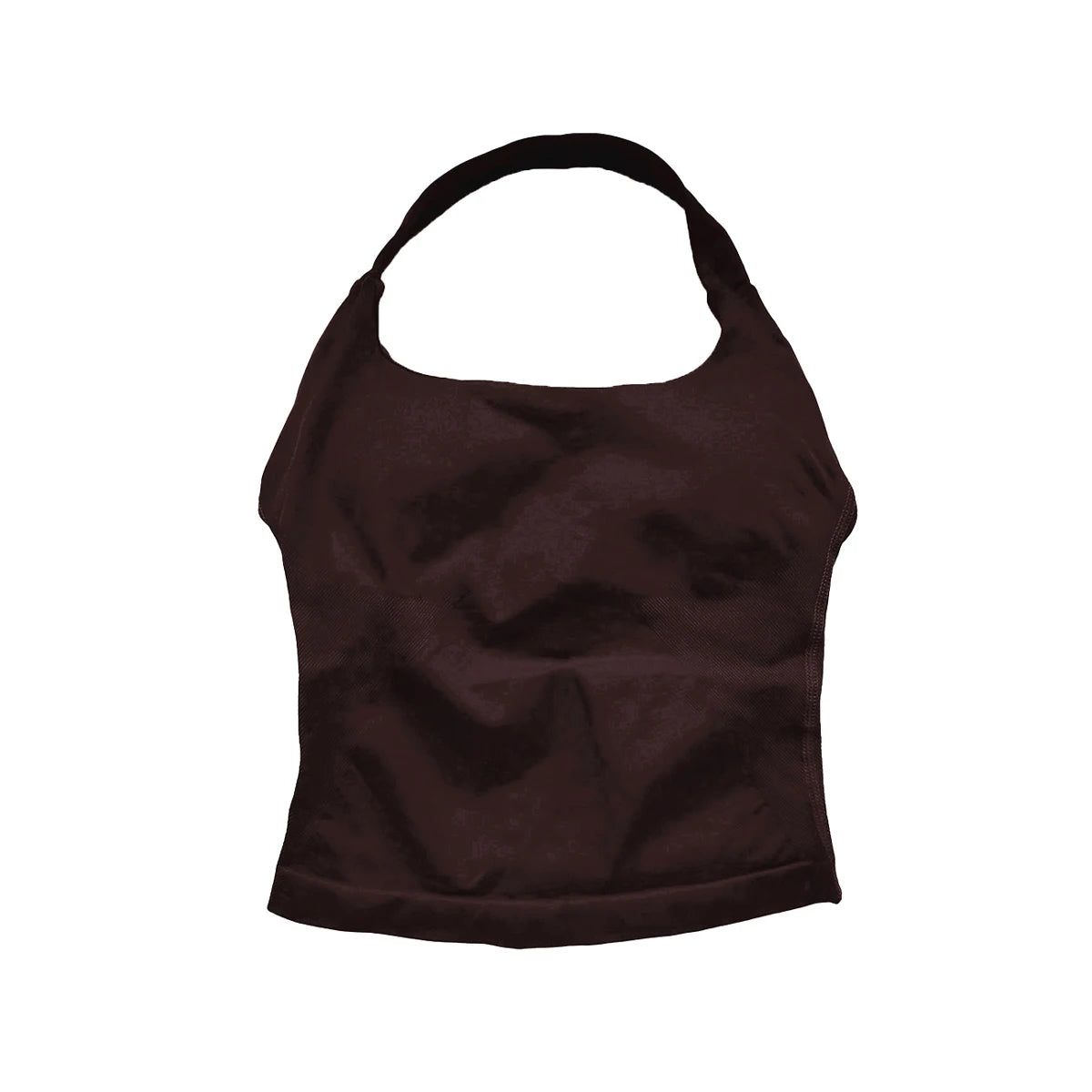 NCLAGEN Impact Halter Top Women Open Back Seamless Longline Tank Padded Yoga Fitness Workout Running Activewear Clothes