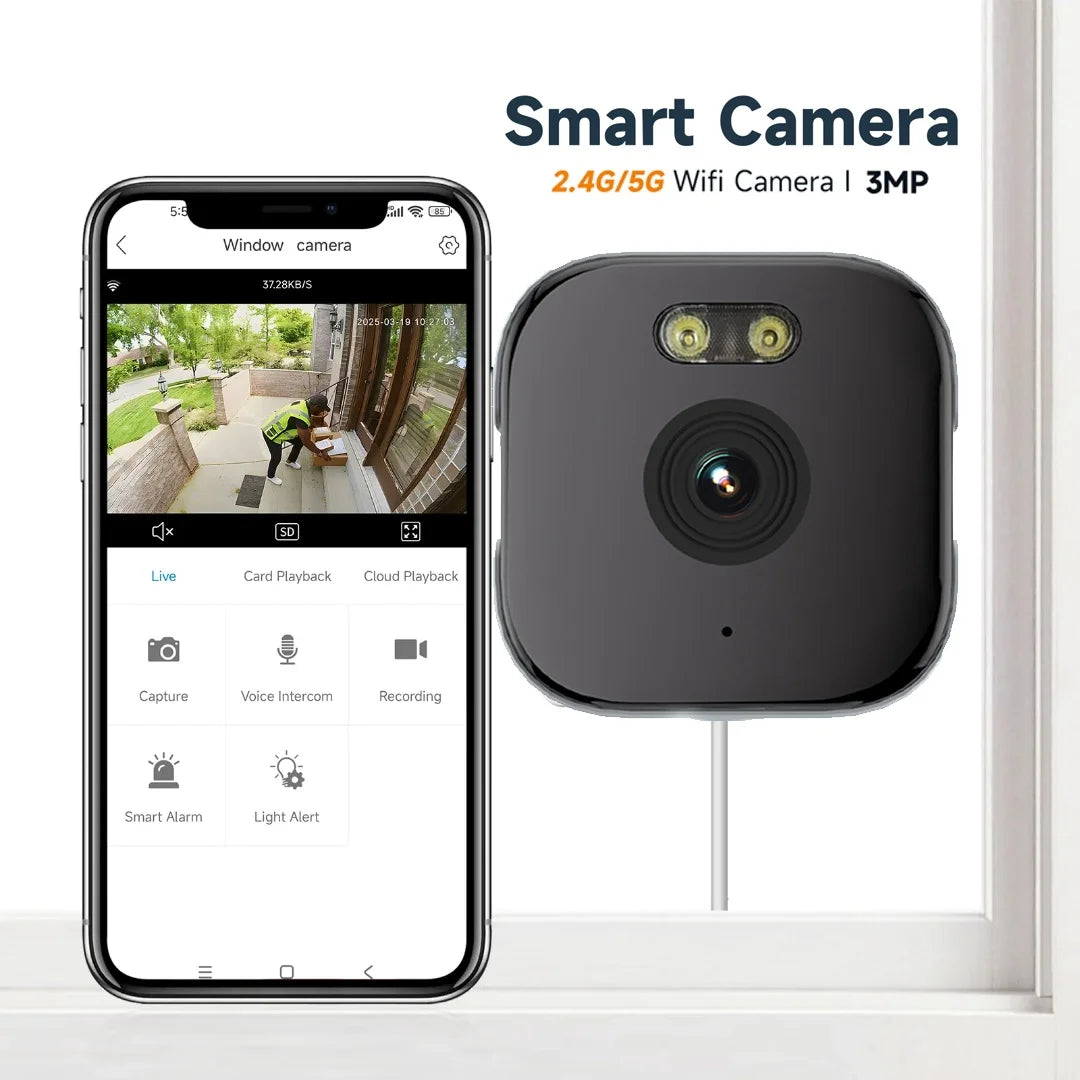 4K WiFi Camera Safety Monitor Mini 1080P HD Camcorders Indoors Night Version Video Intelligent Security Protection Camera