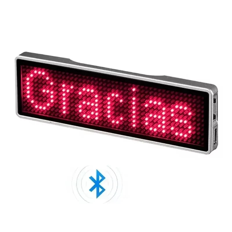 Bluetooth LED Module Name Badge DIY Programmable Scrolling Message Board Mini LED Display HD DIY Electronic Kit