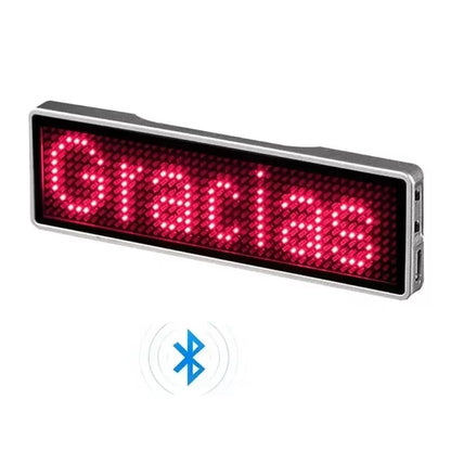 Bluetooth LED Module Name Badge DIY Programmable Scrolling Message Board Mini LED Display HD DIY Electronic Kit