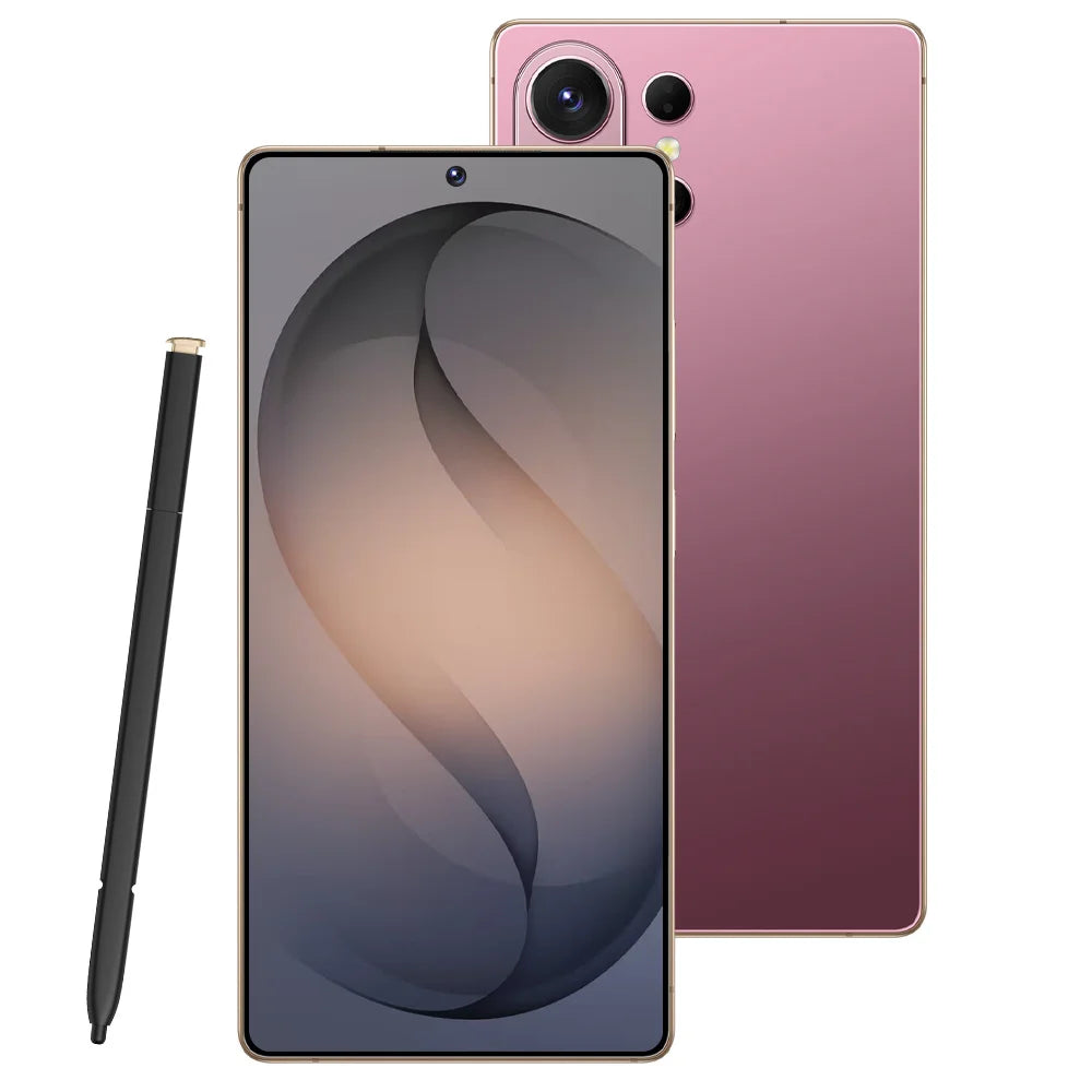 Smartphone S26 Ultra Original Android 15 Face Recognition Mobile Phones 5G Dual Card 7800mAh 7.3 inch Global Version Cellphones