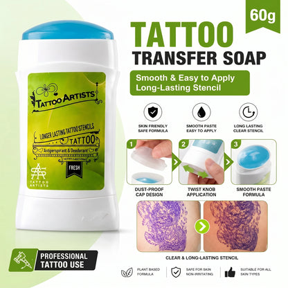 60g Tattoo Transfer Gel Rotatable Long Lasting Transfer Ointment Stencil Primer Cream Gel for Tattoo Stencil Transfer Paper Soap