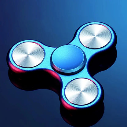 Fidget Spinner Tre Blad – Aluminiumlegering Tyst Stresslindring Anti-ångest Portabel Present Vuxna 5 Färger 2026