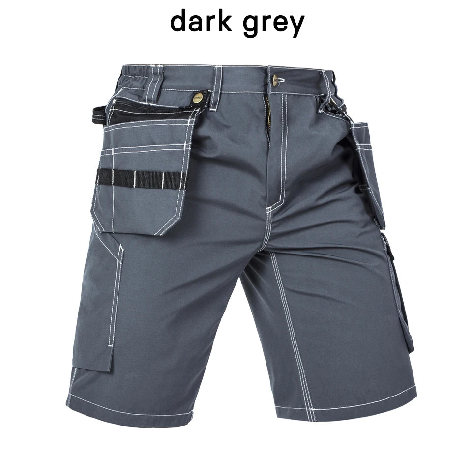 Men's durable multi-pocket work pants cargo work shorts workwear for Men