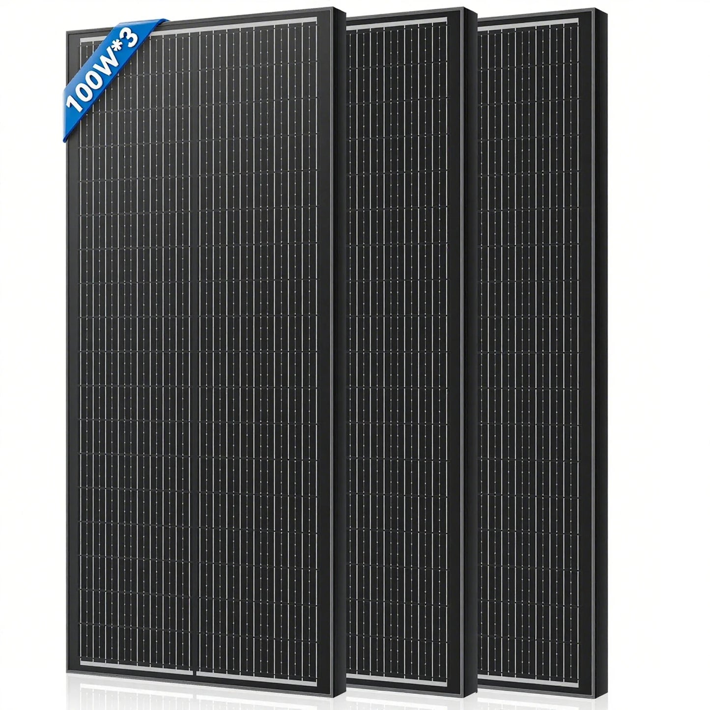 Rvpozwer 400W/200W/100W N-Type 18BB Solar Panel 25% High Efficiency Mono Solar Module Portable Waterproof Ideal for RV Marine Yacht Caravan Camping Off Grid Power Supply