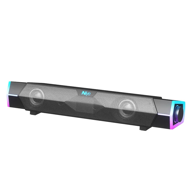 Bluetooth Computer Sound Bar Speaker 4D Surround Sound Subwoofer Wired Wireless RGB Home Audio For TV PC