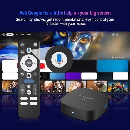 2026 T1+ Android 16 Smart TV Box Rockchip RK3518 WIFI6 BT 5.4 UI Interface 8K HD Media Player Voice Assistant Set Top Box IPTV