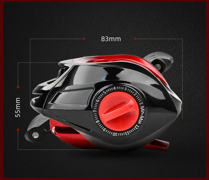 Rooblinos BR Baitcasting Reel Saltwater Freshwater Fishing Reels Max Drag 8KG Light Surf Cast Reel Baitcaster Reels