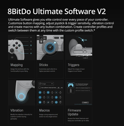 8BitDo Pro 3 Bluetooth Game Controller Wireless Gamepad with TMR Joysticks for NS Nintendo Switch 2, PC Windows, ANDROID, iOS