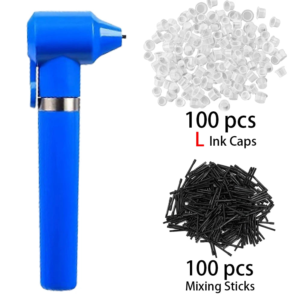 Tattoo Pigment Mixer Machine Tattoo Ink Mixer Kit with 100Pcs Mixing Sticks and 100pcs tattoo ink cups （S /M /L )Tattoo supplies