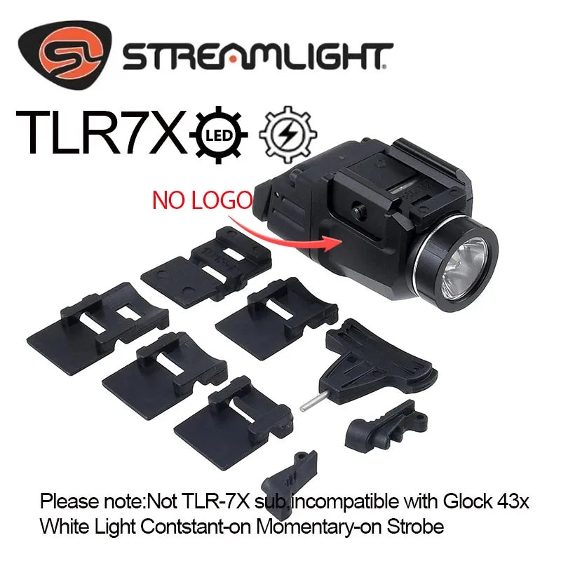 Taktisk Ficklampa 500 Lumen för 20 mm Skena