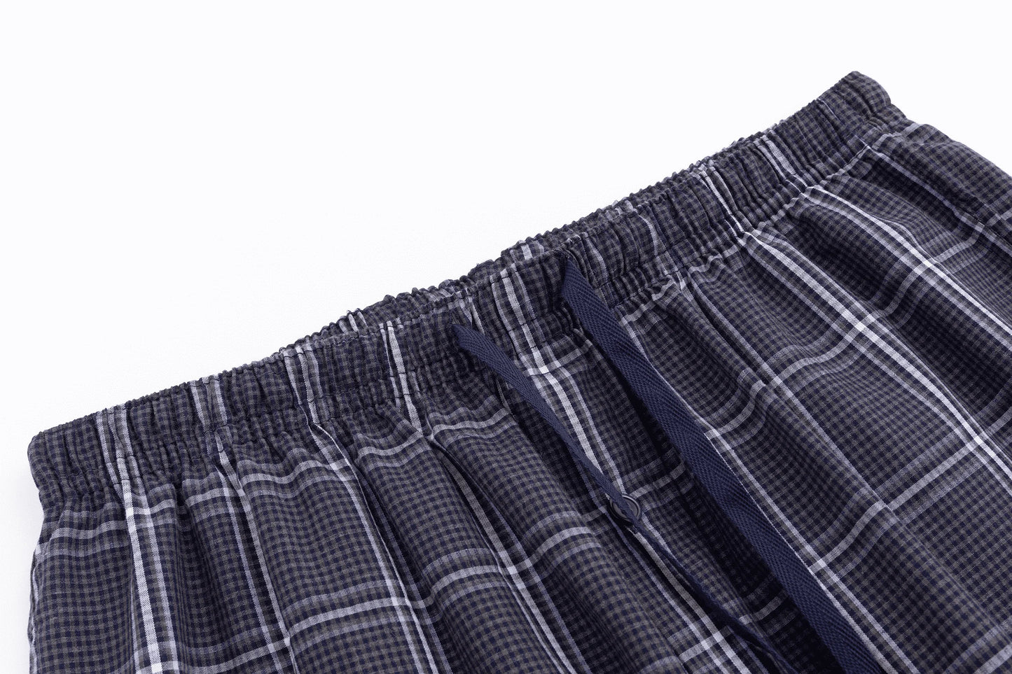 3pcs Men's Pajama Pants Autumn Simple Plaid Pattern Casual Cotton Sleepwear Trendy Elastic Waistband Home Pajama Bottoms