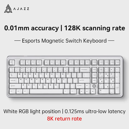 AJAZZ AK980 mekaniskt USB-tangentbord med 98 tangenter, RGB och hot-swap