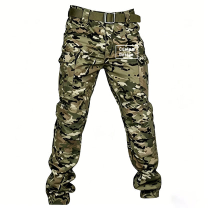 Herr Militär Softshell Set 2026 – Fleece Jacka + Byxor Outdoor, Grå/Svart/Khaki/Kamouflage S–4XL