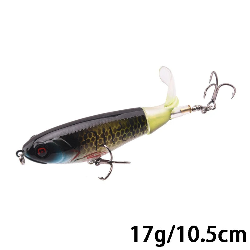 Goture Whopper Popper 10cm/11cm/14cm Topwater FIshing Lure Blowups Pike Baits Rotating Tail Fishing Tackle Crankbait Wobblers