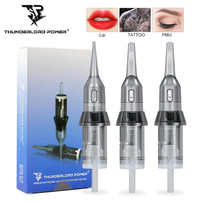 20pcs Permanent Makeup Tattoo Cartridge Needle Permanent Makeup Needles Sterilized for Tattoo Pen Machine Tattoo Needles