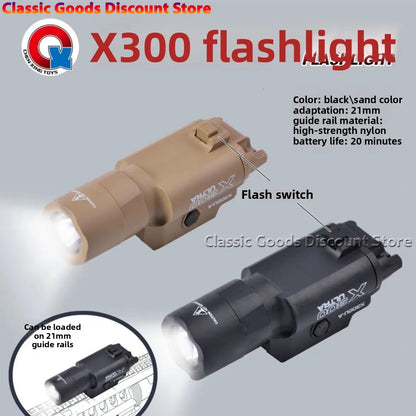 Taktisk X300 LED-lampa med strobofunktion